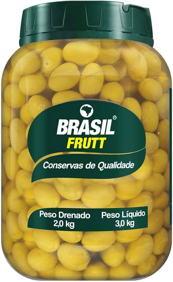 Brasil Frutt Azeitona Verde com Caroço 16/20 balde 2kgs