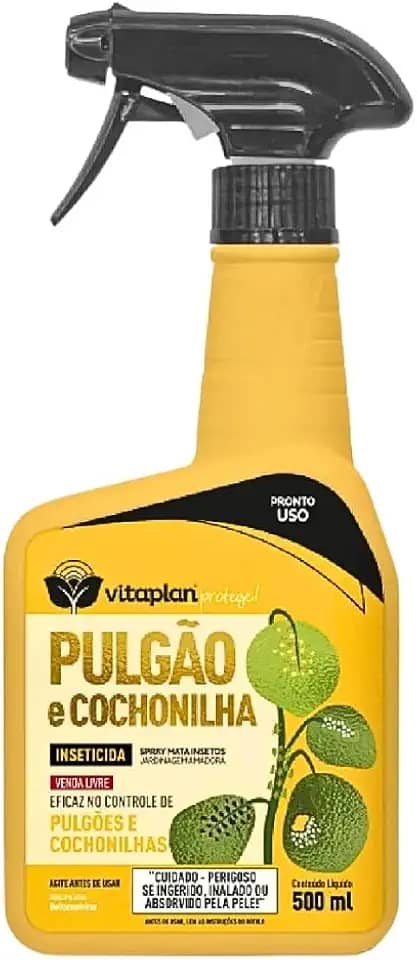 Protege Plantas 500ml Spray Pronto Uso – Combate Pulgão, Lagarta, Cochonilha - Ação Direcionada, Ideal para Jardim Saudável