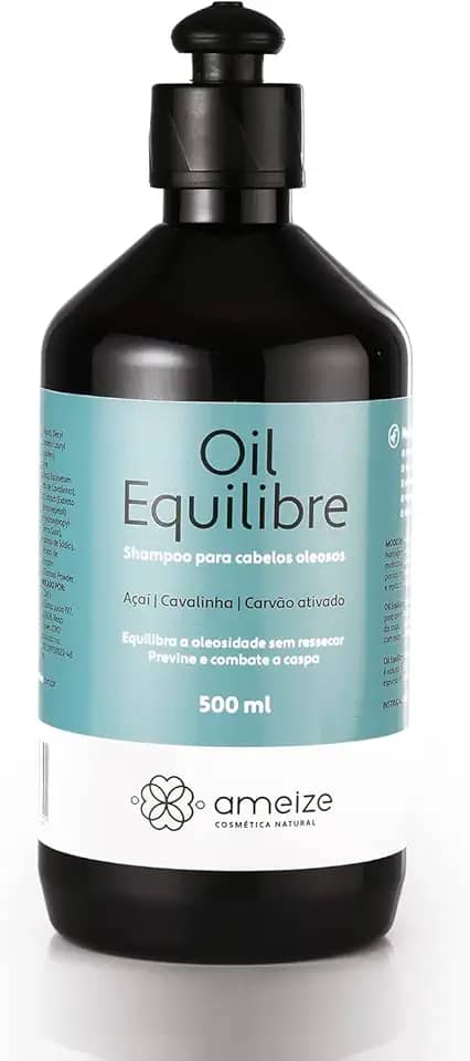 Shampoo Anticaspa Com Carvão Ativado e Extratos Vegetais Sem Perfume Natural Vegano 500 ml