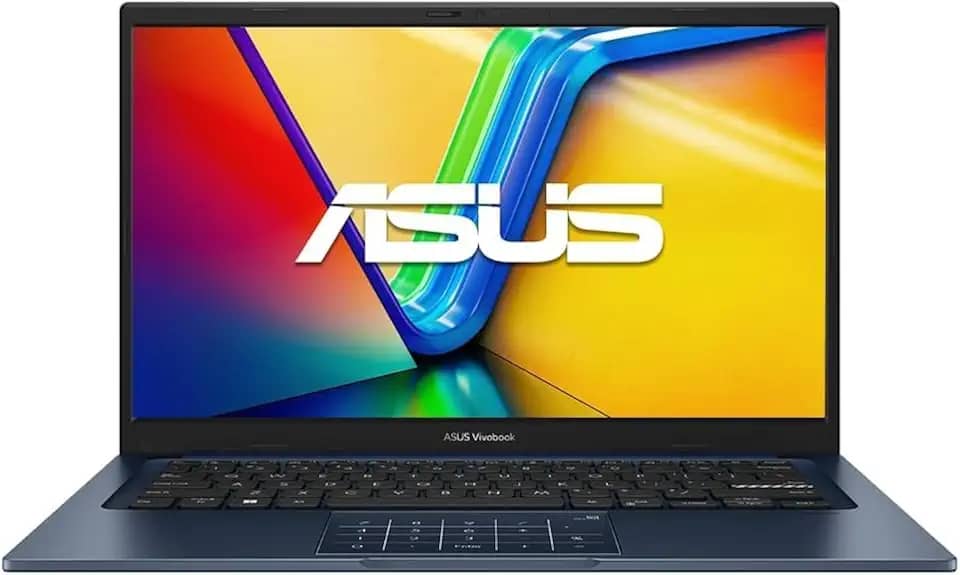 ASUS Laptop Vivobook FHD de 14 polegadas, processador Intel Core i3-1315U, 8 GB de RAM, SSD de 128 GB, Windows 11 Home, gráficos Intel UHD, Wi-Fi, Bluetooth, azul silencioso, X1404VA-I38128