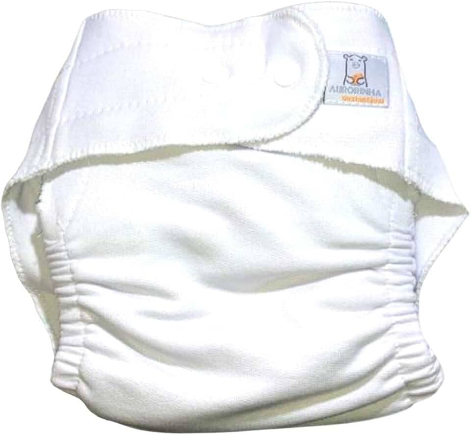 Fralda Ecológica AURORINHA Absorvente CONTORNO Pocket Noturno Tamanho Único 4kg/18kg (Branco)
