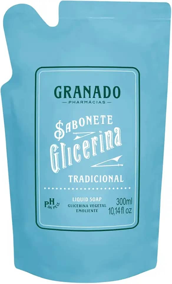Granado Refil Sabonete Líquido Glicerina, Tradicional, 300ml