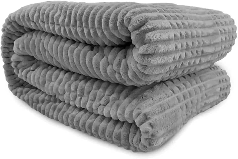 Cobertor De Microfibra Queen Mont Blanc - Andreza Cinza