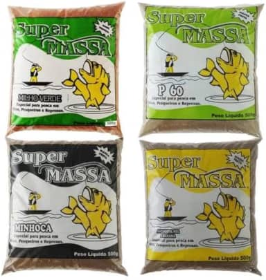 KIT 10 MASSAS PARA PEIXE SUPER MASSA – MASSA PREMIUM!! SEGREDO PARA SUA MELHOR PESCARIA!