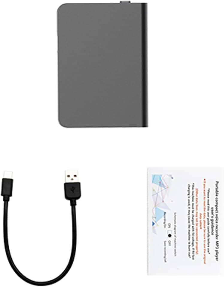 Gravador de Voz AI Com ChatGPT, Mecanismo de Gravação Dupla, Gravador de áudio Digital Magnético para Palestras, Reuniões, Entrevistas, Transcrição Em 60 Idiomas (32G)