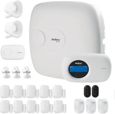 Kit de Alarme Intelbras AMT 2018 E com 13 Sensores com Monitoramento Por Aplicativo via Internet