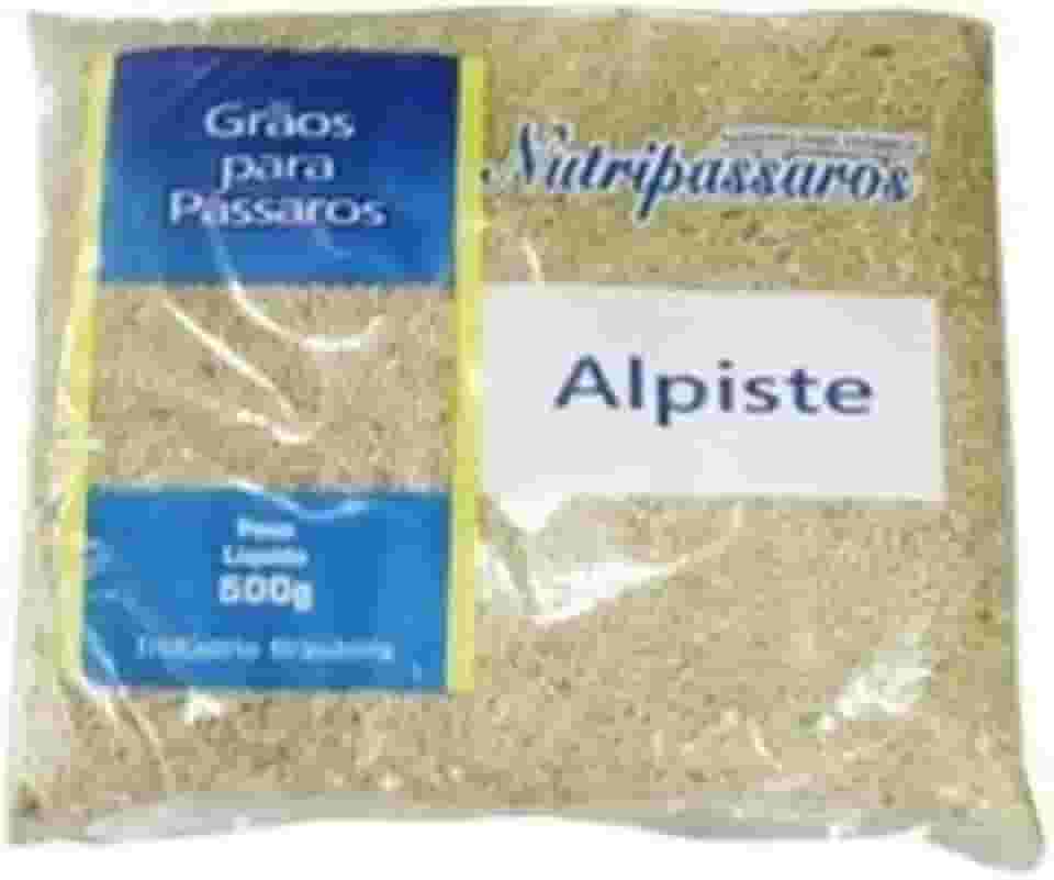 Grãos Nutripássaros Alpiste para Pássaros 500g