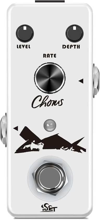 ISET Pedal De Guitarra Chorus Analógico Com Efeito Tutti Para Baixo Elétrico True Bypass