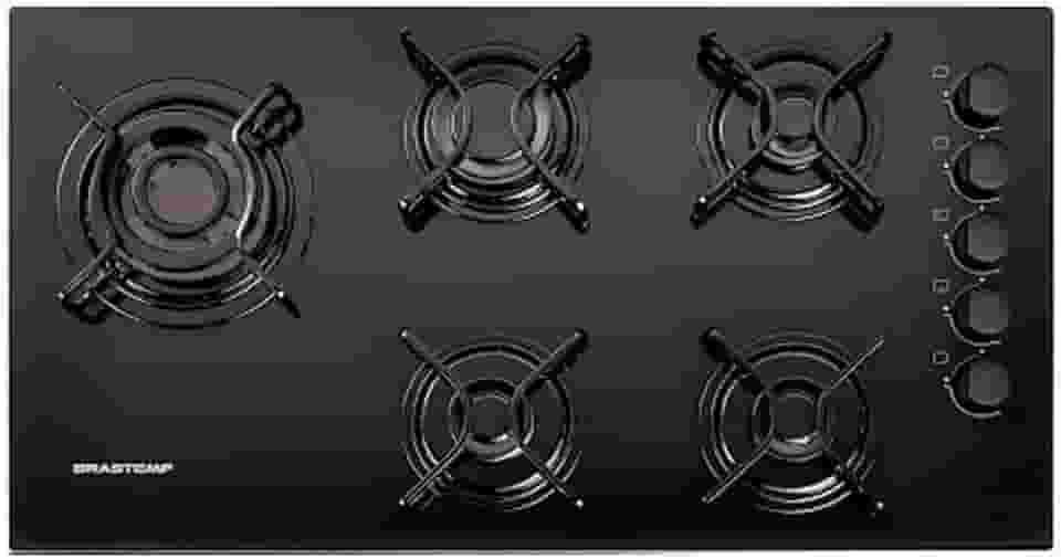 Cooktop 5 bocas Brastemp com quadrichama e acendimento automático - BDD85AE BIVOLT