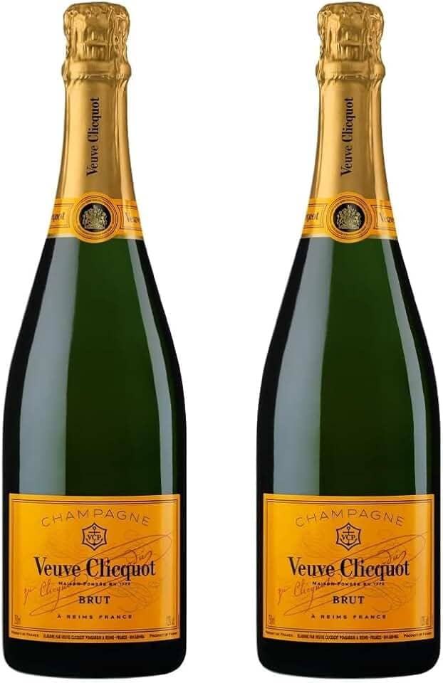 KIT 02 VEUVE CLICQUOT BRUT CHAMPAGNE BRANCO PINOT NOIR FRANCÊS 750ML