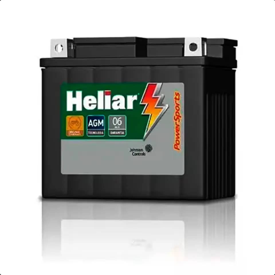 Bateria Moto Htz6l Biz 110/125 Cg 125/150 Heliar 5ah Selada