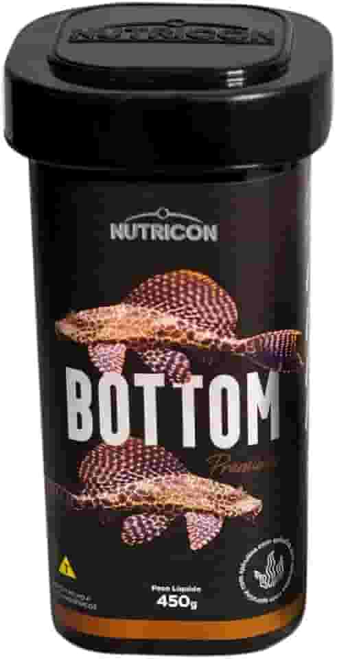 Nutricon: Ração Carnívoros Fundo 450g | Alimento Extrusado com Novo Formato que Afunda | Para Peixes Carnívoros de Fundo de Médio e Grande Porte