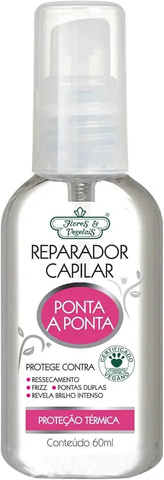Flores & Vegetais Reparador Capilar Ponta A Ponta 60Ml
