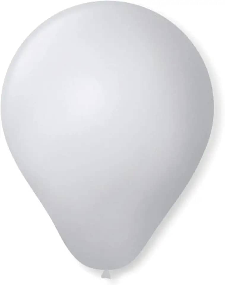 Balão Classic N.065, Branco, Pacote com 50, São Roque