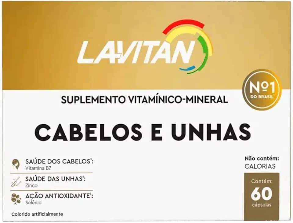 Lavitan Mais Hair Cabelos E Unhas 60 Cápsulas