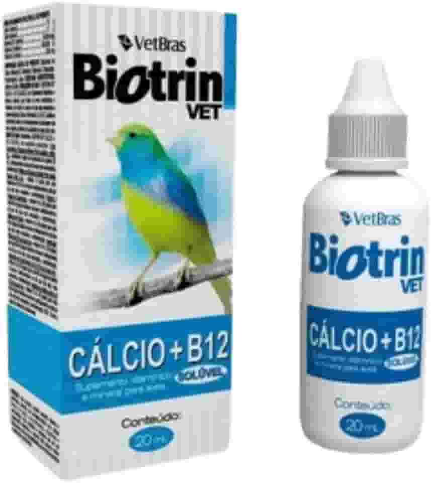 Biotrin Vet Cálcio + B12 Suplemento Para Aves 20 mL - VetBras