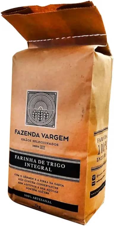 Farinha de Trigo Integral Artesanal 1kg Fazenda Vargem