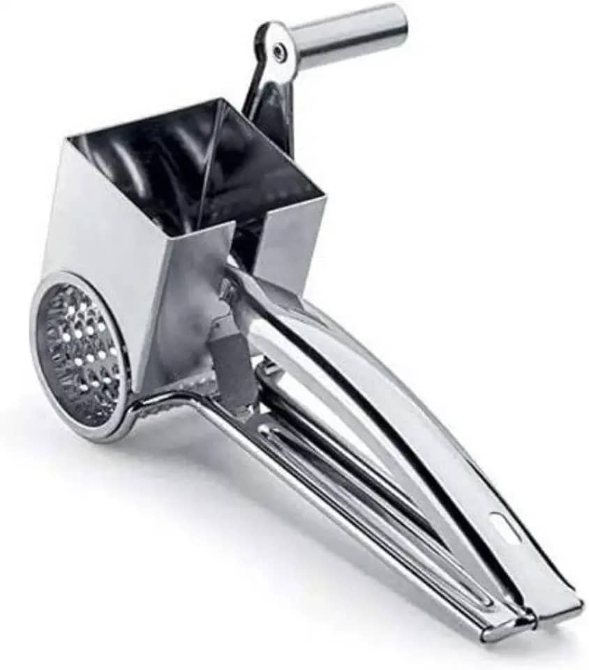 Ralador Inox Manual Queijo Coco Aço Inoxidavel com Manivela Profissional Ke Home 7203