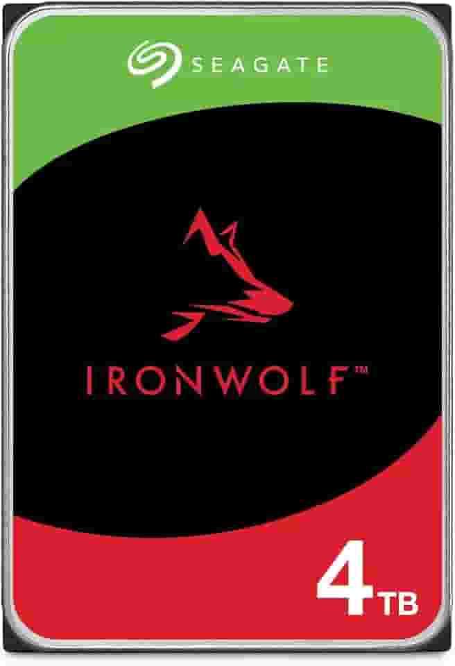HD Interno Seagate IronWolf 4TB ST4000VN006 SATA 6Gb/s 5400 RPM 256MB Cache CMR – Disco Rígido para NAS e PC
