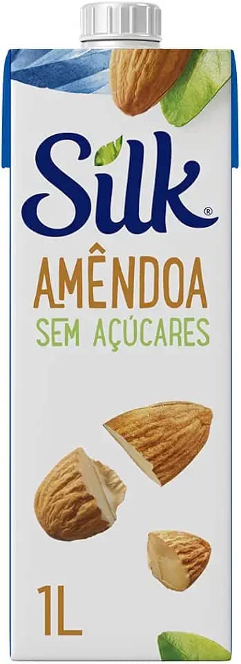 Silk - Bebida Vegetal Amêndoa, Sem Açúcar, 1L