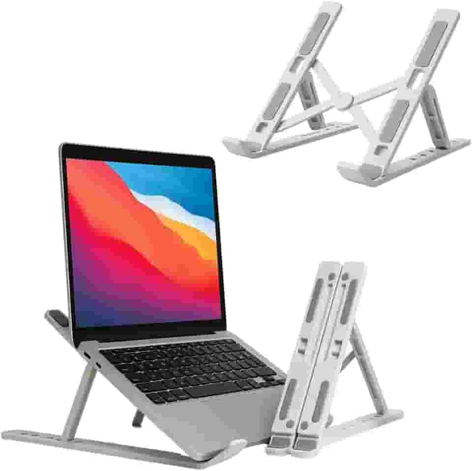 Suporte De Notebook De ABS Ajustável Para Notebook De 6 Ângulos Ajustável Dobrável E Ergonômico Para Desktop Portátil Compatível Com Macbook Ipad Hp Dell Lenovo 10-17 Polegadas