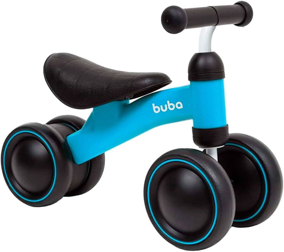 Buba Toys Bicicleta de Equilibrio - 4 Rodas, Azul, Pequeno, 13516