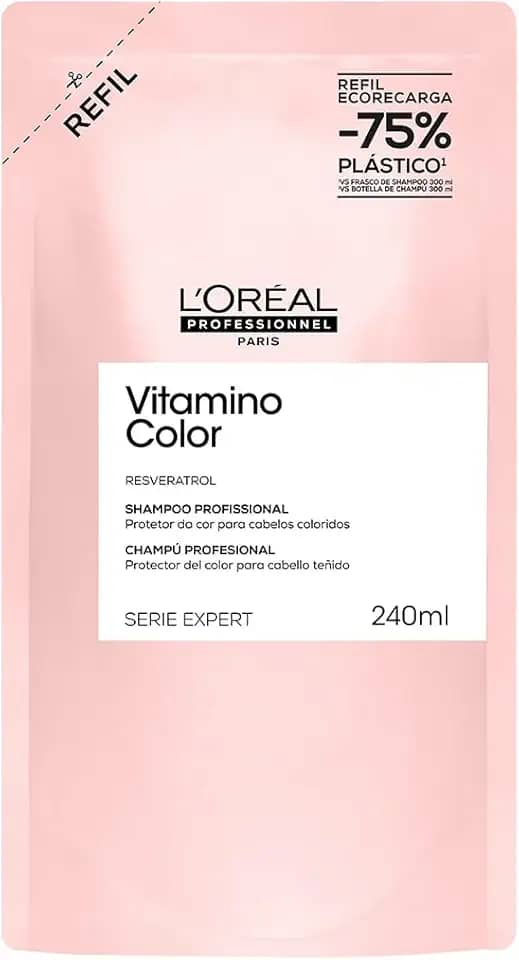 L’Oréal Professionnel | Vitamino Color Shampoo Refil | Com Resveratrol para cabelos coloridos | SERIE EXPERT | 240ml