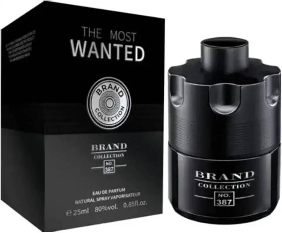 Perfume Masculino The Most Wanted Brand Collection 25 ml – Alta Fixação, Fragrância Oriental Amadeirada, Inspiração Importada Premium