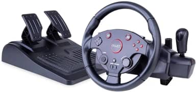 Volante & Pedal Force Driving PS4/PS3/PC/XBOXONE/XBOX360 Preto Dazz