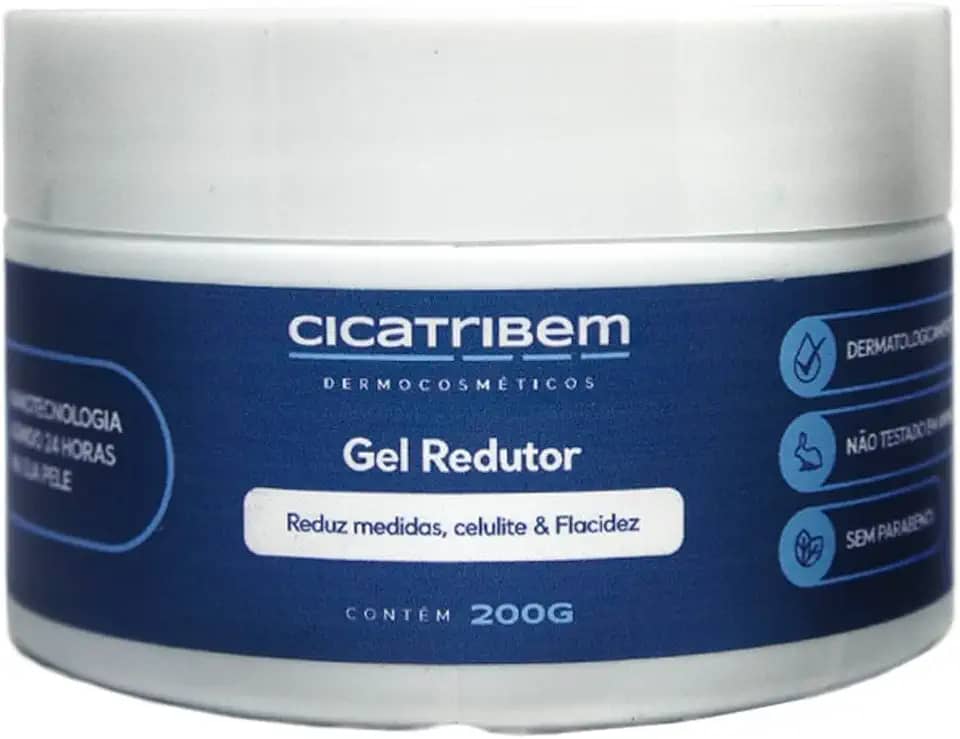 Gel Redutor de Medidas, Celulite e Flacidez - Queima Gordura Gel Anticelulite Creme Corporal Firmador - Cicatribem