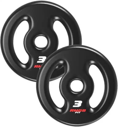 PAR ANILHA 3KG EMBORRACHADA PRETO