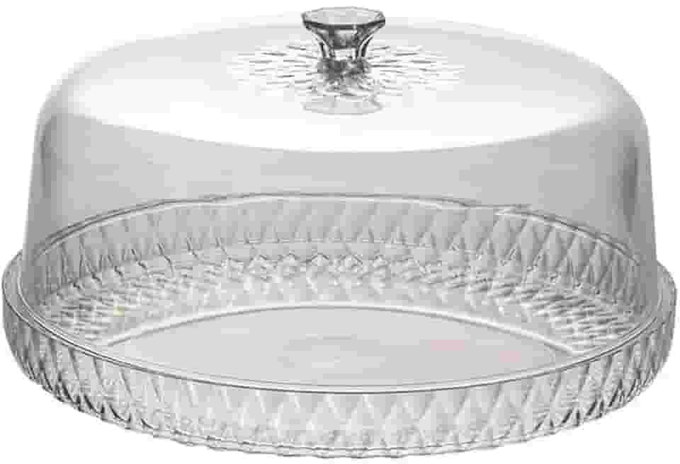 Boleira Transparente Com Tampa - Baixa Sem Pé