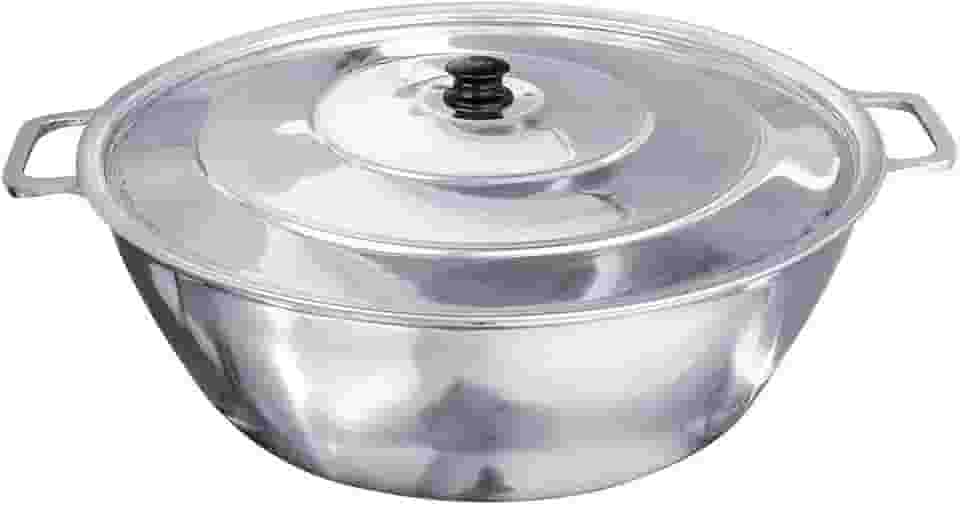 Tacho Alumínio Fundido Polido Industrial Grosso Hotel 40cm 12L