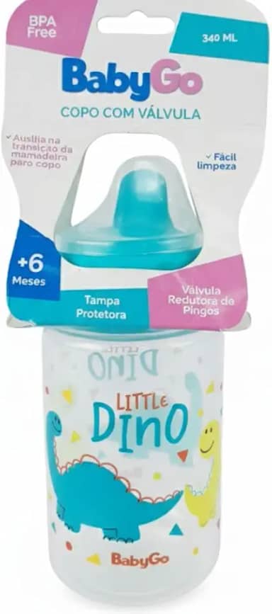 Copo de Treinamento, Babygo, Little Dino, 340 ml
