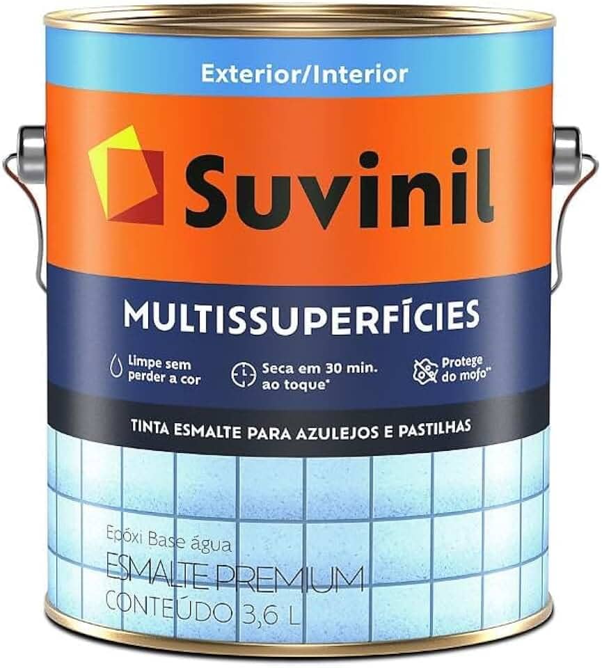 Tinta Epóxi Base Água para Banheiro e Cozinha Branco 3,6 Litros