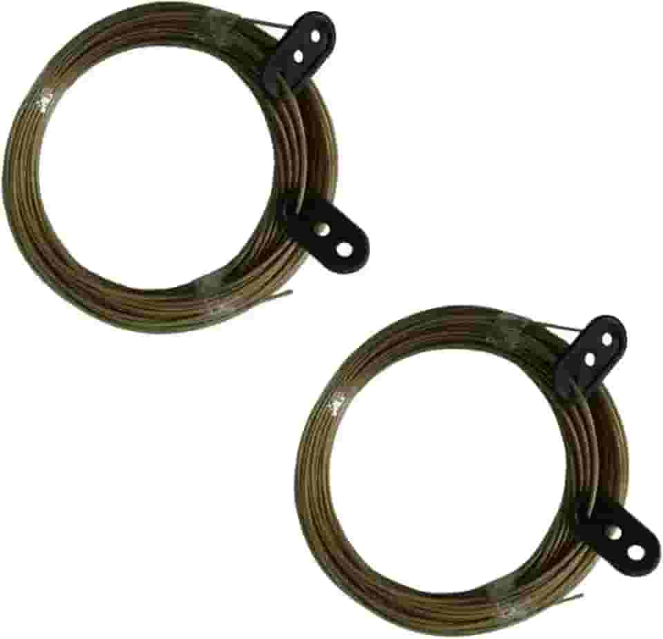 Kit 2 Cordas para Varal em Aço Revestido com PVC, 10 Metros cada, Com Fixador, Resistente, Não Enferruja