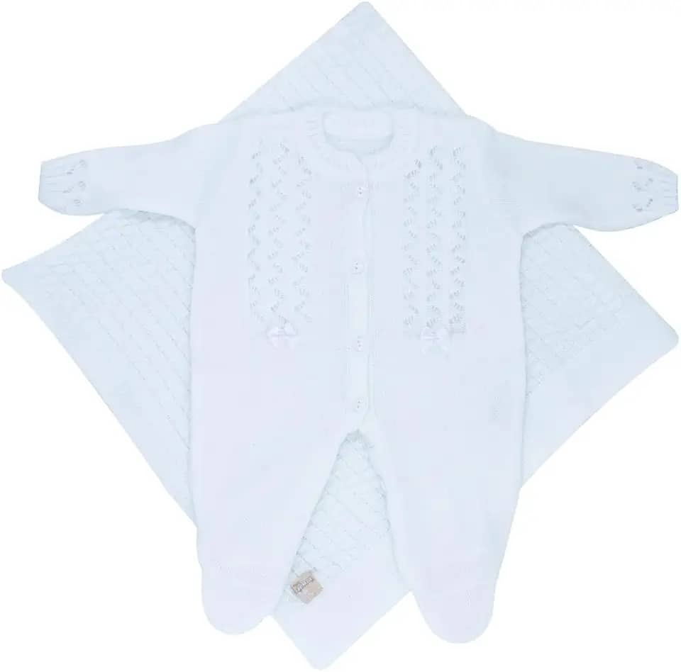 Saída de Maternidade Trabalhado Branco RN