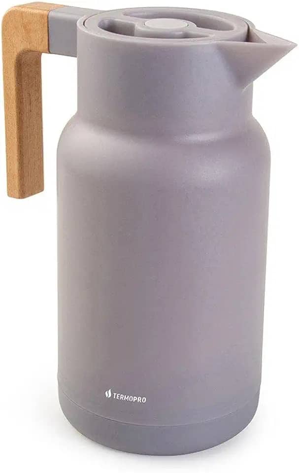 Garrafa Térmica Wood Fashion Cinza 1L Termopro