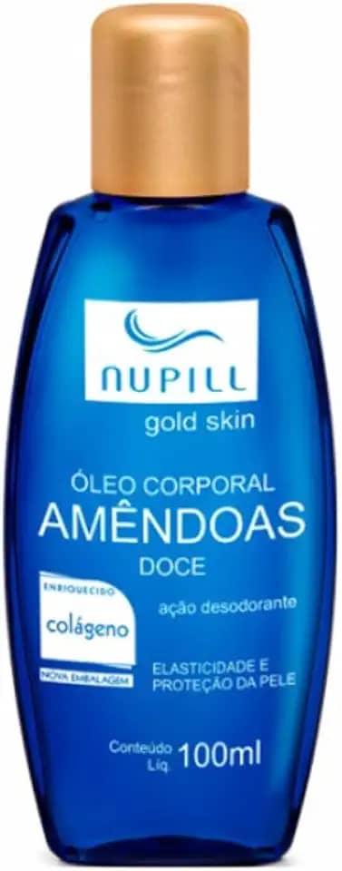 Nupill Óleo De Amêndoas Com Colágeno 100Ml Azul