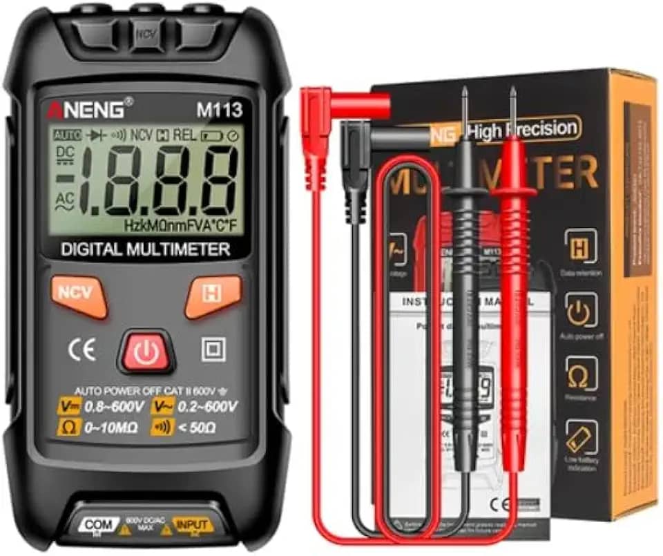 Multímetro Digital Automático Medidor de Tensão AC/DC 1999 Conta Multimetro Ohm Medidor LCD Dígito Tensão Atual Tester
