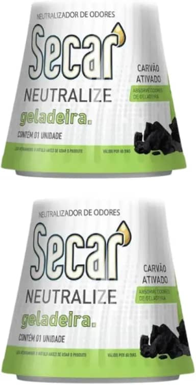 2 Neutralizador De Odores Secar Geladeira Carbono Carvão Ativado Natural Elimina Cheiros Fortes Geladeira Não Prejudica Alimentos