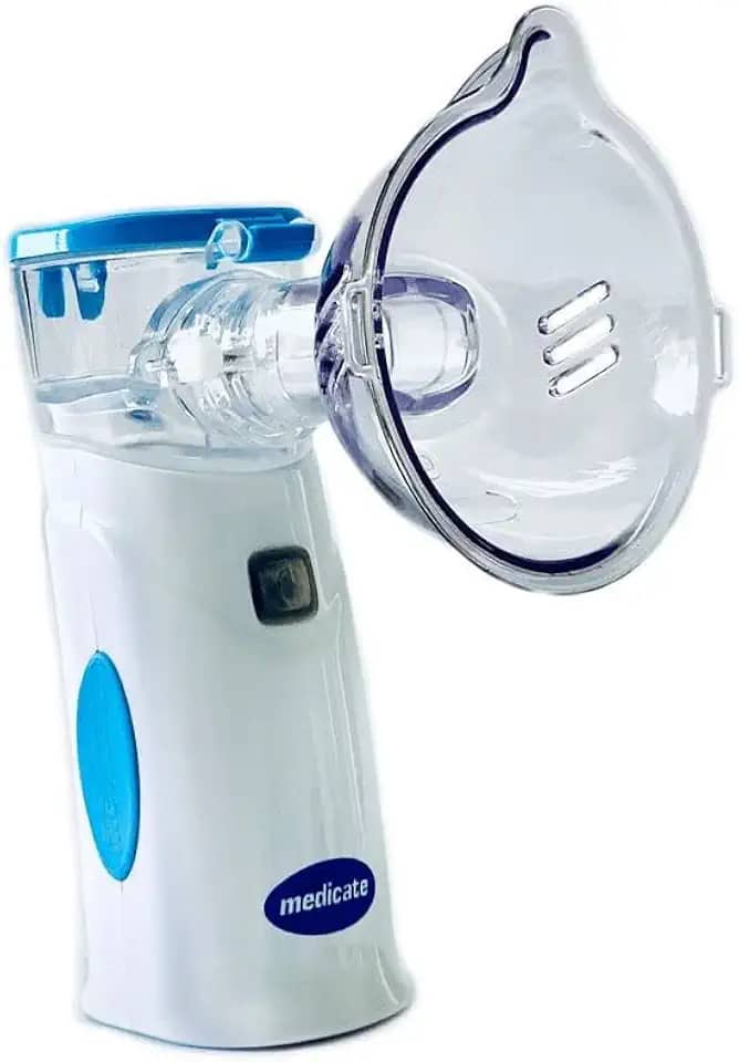 Medicate Inalador Portátil Mesh Colors Com Bateria Recarregável Azul Escuro