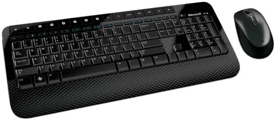 Teclado e Mouse sem Fio Desktop 2000 USB Preto Microsoft - M7J00021