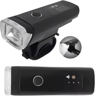 Farol Dianteiro LED Para Bicicleta Recarregável USB – Lanterna Branca Super Brilhante e Resistente à Água