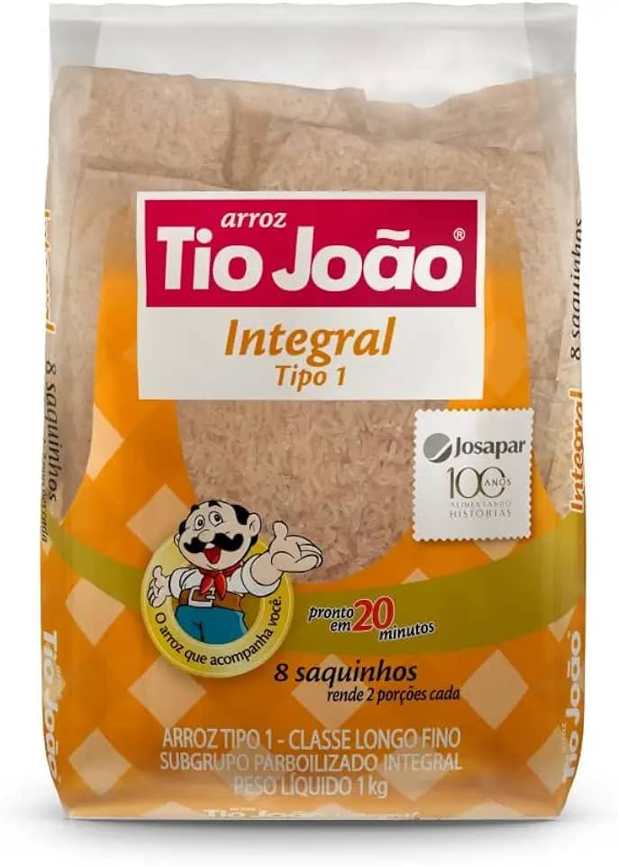 Tio João - Arroz Integral Boil in Bag, 1 kg