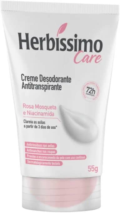 Dana - Desodorante Cremoso Antip Herbissimo Bisnaga 55G Rosa Mosqueta E Niacinamida