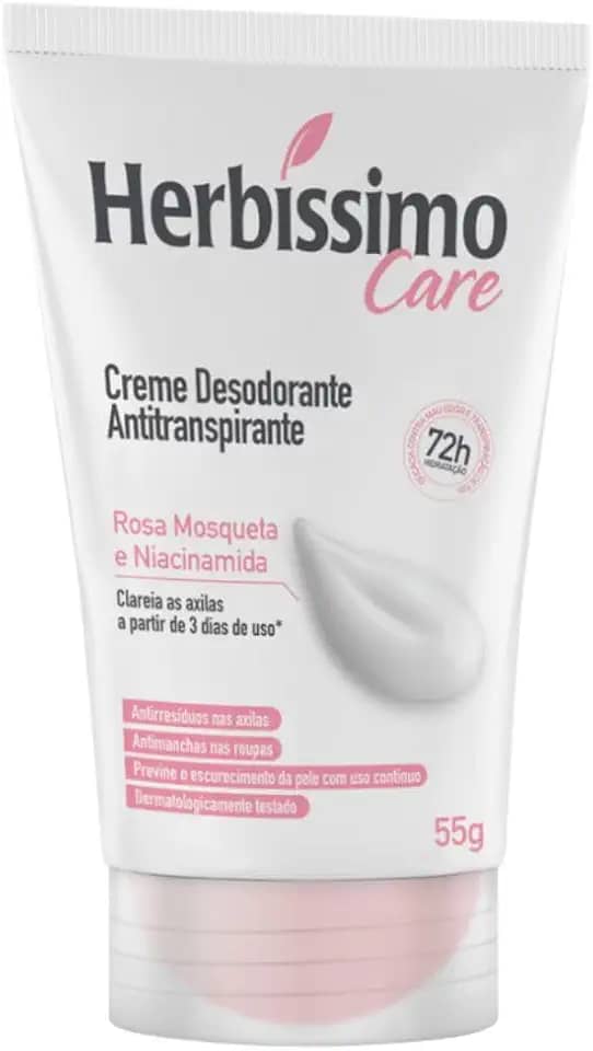 Dana - Desodorante Cremoso Antip Herbissimo Bisnaga 55G Rosa Mosqueta E Niacinamida