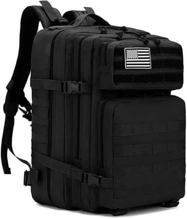 Mochilas Táticas Militares para Homens Molle Daypack 45L Grande Bolsa, Mochila De Emergência De Para Caça, Caminhadas, Acampamentos e Atividade Ao Ar Livre