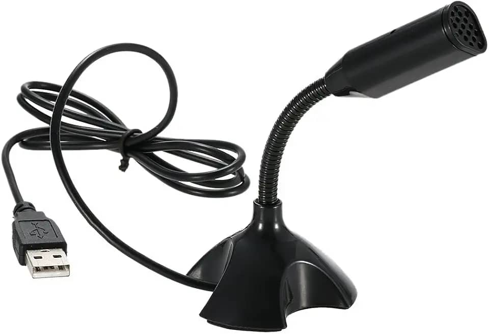 Docooler Microfone de Mesa USB 360° Ajustável