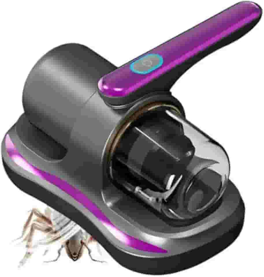 Aspirador Portátil Antiácaro Sem Fio com Luz UV e Filtro HEPA para Higienização Profunda